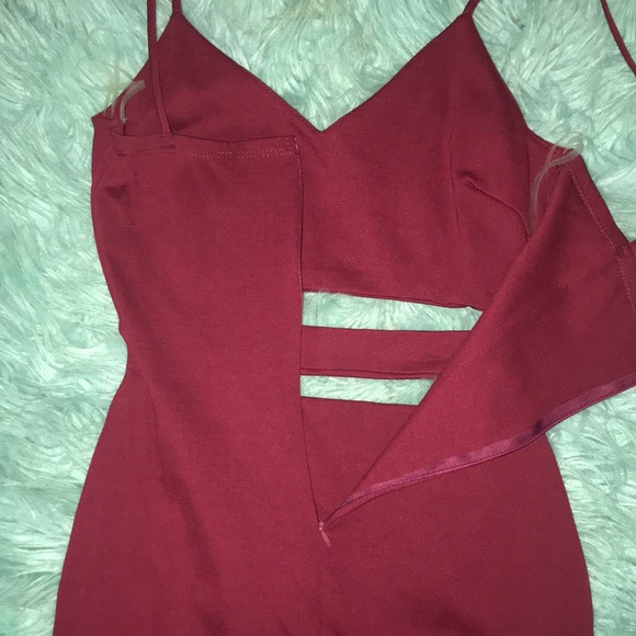 NWT Windsor Burgandy Mini Dress - Picture 5 of 8